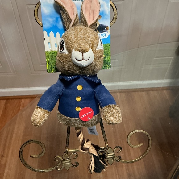 Brand New Interactive Rope Dan Dee Peter Rabbit Spring-Style Legs Plush Toy 13” - Picture 4 of 7
